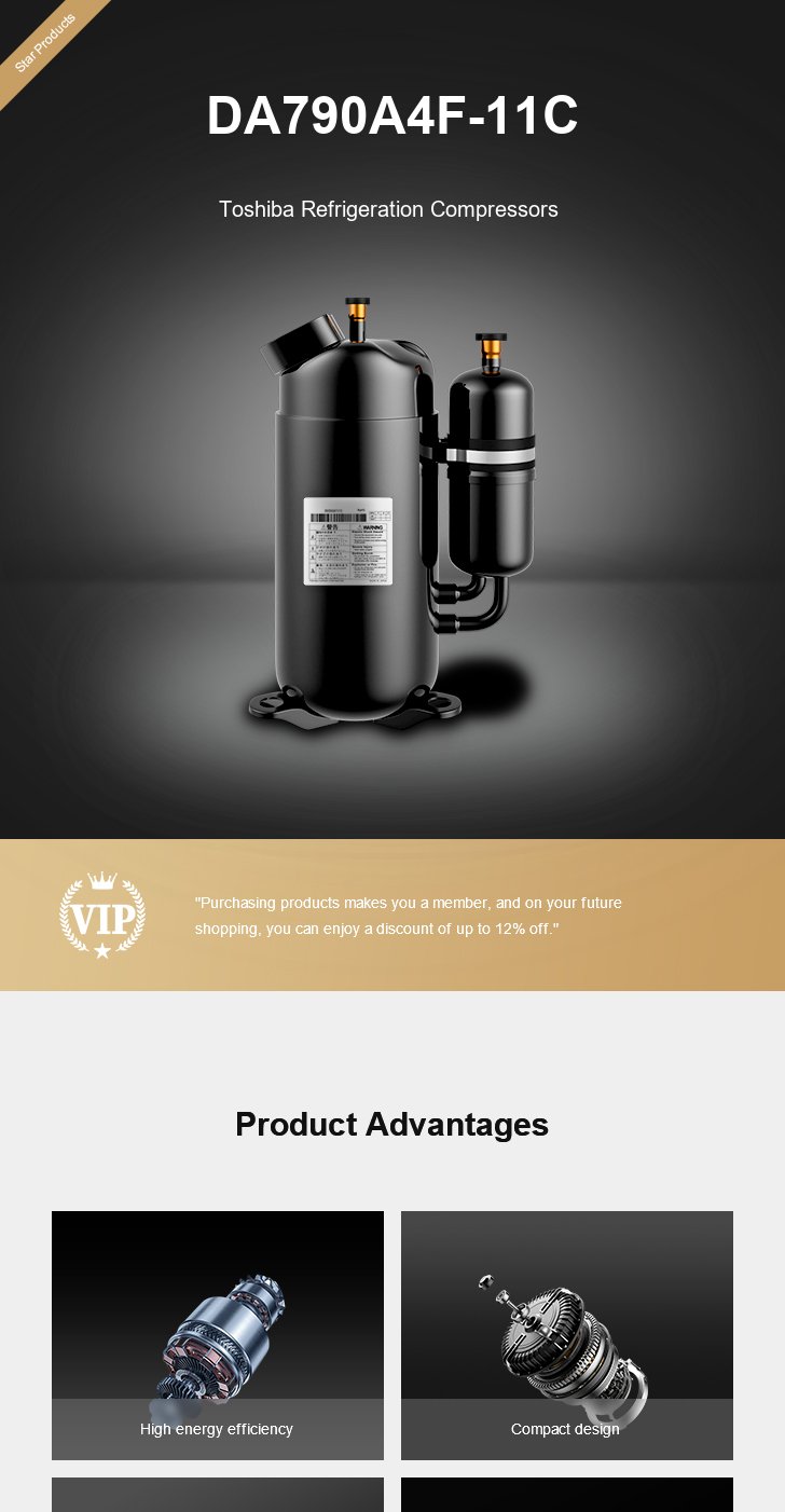 Toshiba Compressor DA790A4F-11C, technical parameters pdf, structure diagram
